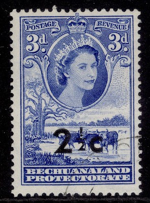 bechuanaland-qeii-sg160-2c-on-3d-bright-ultramarine-fine-used-cat-24