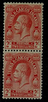 turks-caicos-islands-gv-sg173-2s-red-emerald-nh-mint-pair