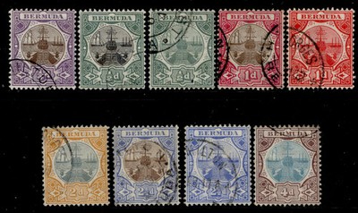 bermuda-edvii-sg34-42-1906-10-complete-set-fine-used-cat-50