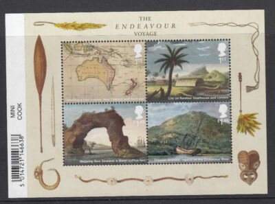 2018-captain-cook-endeavour-miniature-sheet-unmounted-mint-mnh