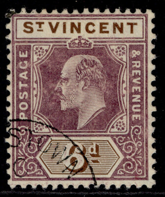 st-vincent-edvii-sg89-6d-dull-purple-brown-fine-used-cat-50