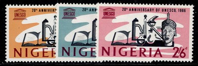 nigeria-qeii-sg192-194-1966-unesco-set-nh-mint