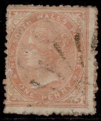australia-new-south-wales-qv-sg191-1d-pale-red-used-cat-40-wmk-type-w29
