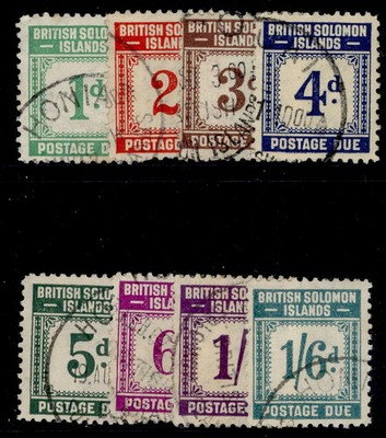 british-solomon-islands-gvi-sg-d1-d8-1940-gvi-dues-set-fine-used-cat-130