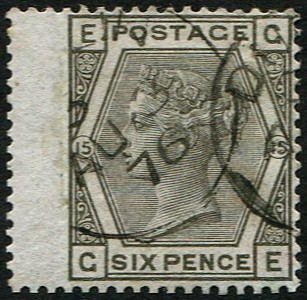 6d-sg-146-pl-15-deep-grey-vfu-two-dublin-1876-cds-lovely-colour