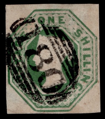 gb-qv-sg56-scarce-1s-deep-green-cut-square-used-cat-900