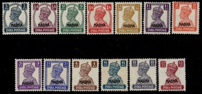 indian-states-nabha-gvi-sg105-117-1940-43-complete-set-m-mint-cat-65