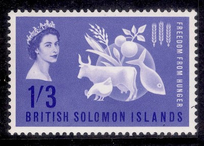 british-solomon-islands-qeii-sg100-1s-3d-1963-freedom-from-hunger-nh-mint