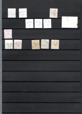 collection-of-perfins-on-page