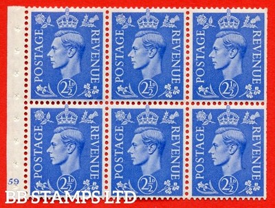 sg-489f-qb33-2d-blue-a-fine-mounted-mint-complete-cylinder-pane-of-b49451