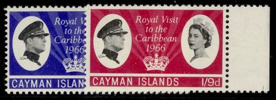 cayman-islands-qeii-sg192-193-1966-royal-visit-set-nh-mint