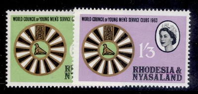 rhodesia-nyasaland-qeii-sg48-49-1963-service-clubs-set-nh-mint