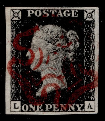gb-qv-sg2-scarce-1d-black-plate-10-fine-used-cat-1500-red-mx-la