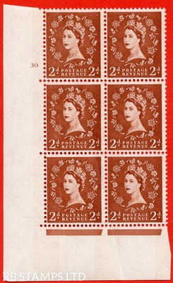 sg-613a-s48-2d-light-red-brown-an-unmounted-mint-cylinder-block-of-6-b70525