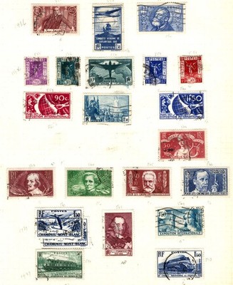 france-1936-page-incl-south-america-flight-sg553-4-intellectuals-sets-fu