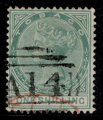 tobago-qv-sg4-1s-green-fine-used-cat-130-wmk-cc