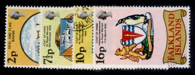 falkland-islands-qeii-sg311-314-1975-heraldic-arms-set-fine-used
