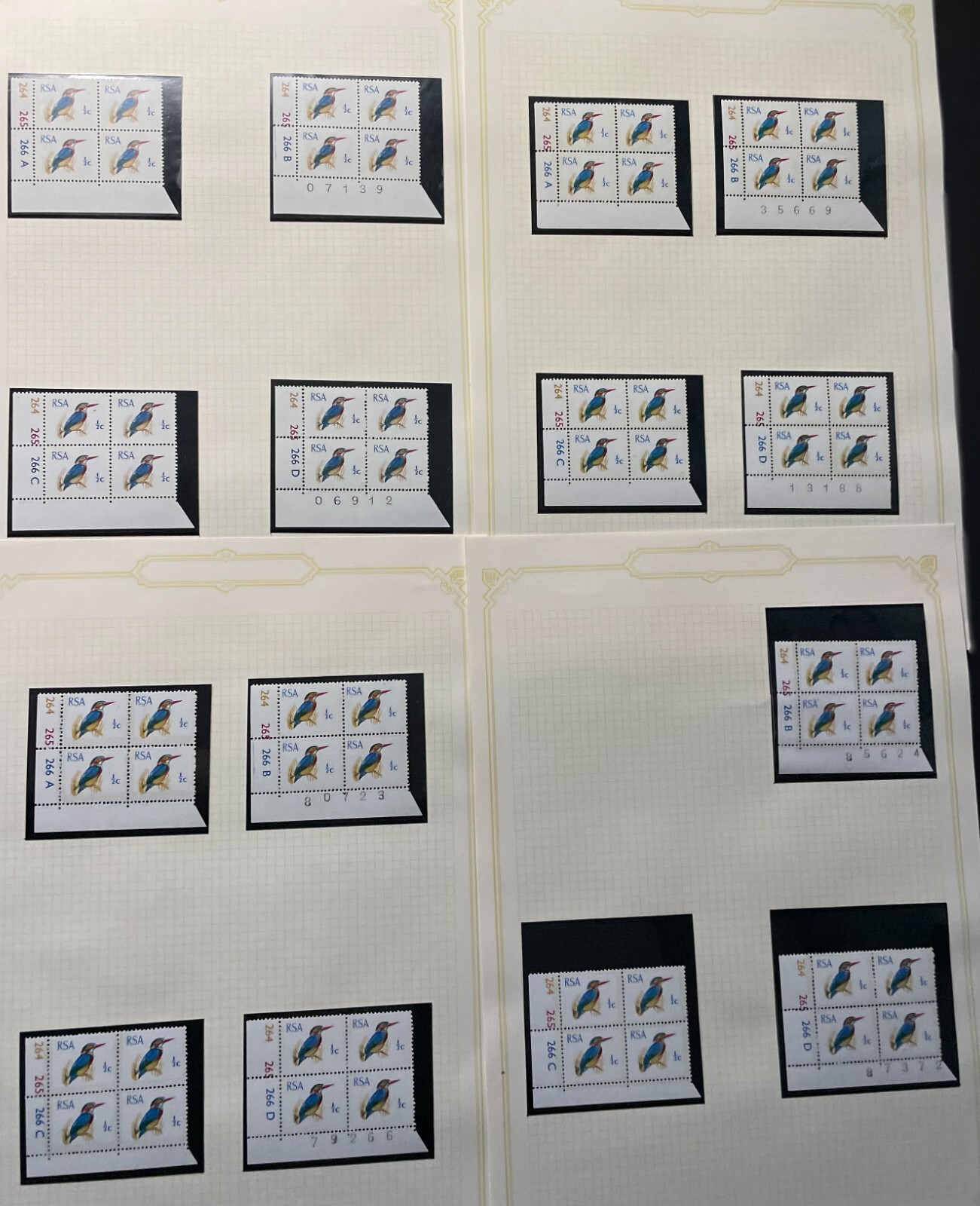 south-africa-sg282-296a-rsa-1st-defins-phosphor-bands-cylinder-blocks-nh-mint