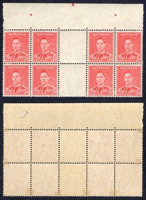 australia-sg184-asc188zc-2d-scarlet-perf-15-x-14-plate-4-gutter-block-rare