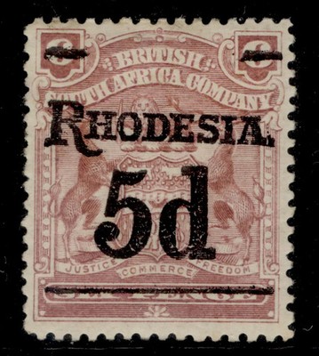 rhodesia-edvii-sg114-5d-on-6d-reddish-purple-m-mint-cat-17