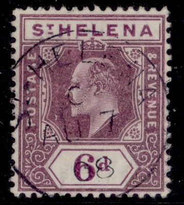 st-helena-edvii-sg67b-6d-dull-deep-purple-vfu-cat-16-cds