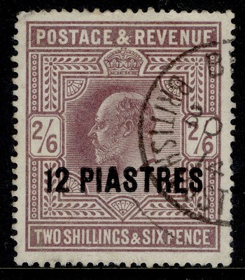british-levant-edvii-sg33-12pi-on-2s-6d-reddish-purple-fine-used-cat-50