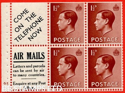 sg-459a-pb5-15-1d-red-brown-a-fine-mounted-mint-booklet-pane-of-b60973