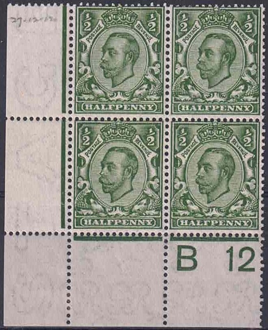 gv-1912-1-2d-multi-cypher-watermark-corner-block-control-b12-wide-setting-stamps-unmounted-hinged-in-bottom-margin