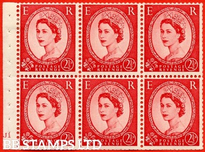 sg-519b-sb80-2d-carmine-red-a-mounted-mint-booklet-pane-of-6-cyl-b65915