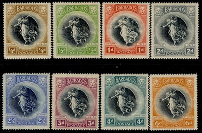barbados-gv-sg201-208-1920-21-victory-short-set-m-mint-cat-30