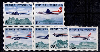 australia-papua-new-guinea-qeii-sg177-182-1970-air-services-set-nh-mint