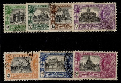 india-gv-sg240-246-1935-silver-jubilee-set-used-cat-18