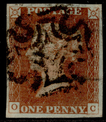 gb-qv-sg8-1d-red-brown-black-mx-plate-13-used-cat-175-oc