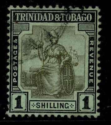 trinidad-tobago-gv-sg154c-1s-black-green-fine-used
