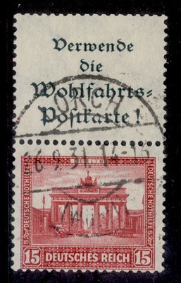 germany-1930-15pf-carmine-se-tenant-label-vert-pair-mi-s84-vfu-cat-150
