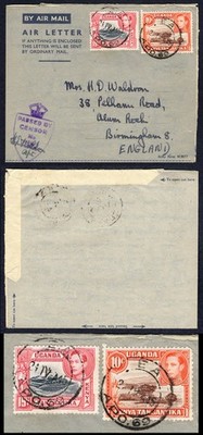 kut-eaf-wwii-1945-uprated-censored-air-letter-to-england