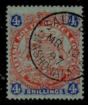 rhodesia-qv-sg37-4s-orange-red-blue-green-very-fine-used-cds