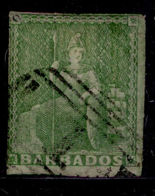 barbados-qv-sg13-d-yellow-green-used-cat-450