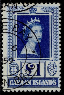 cayman-islands-qeii-sg161a-1-blue-fine-used-cat-25-cds
