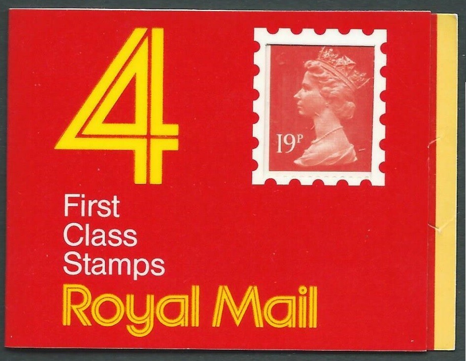 gd1-4-x-19p-1st-class-stamps-barcode-booklet-code-l-on-back-cylinder-b8