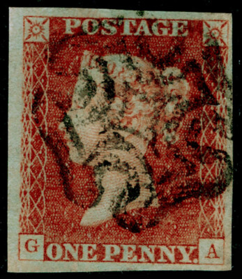 sg8-1d-red-brown-plate-21-fine-used-cat-60-black-mx-4-margins-ga