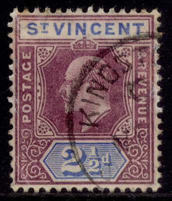 st-vincent-edvii-sg88-2d-dull-purple-blue-used-cat-50
