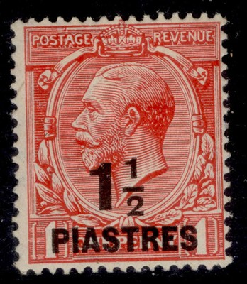 british-levant-gv-sg42b-1pi-1d-bright-scarlet-m-mint-cat-24