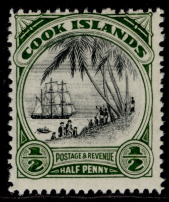 cook-islands-gvi-sg137w-d-black-deep-green-nh-mint