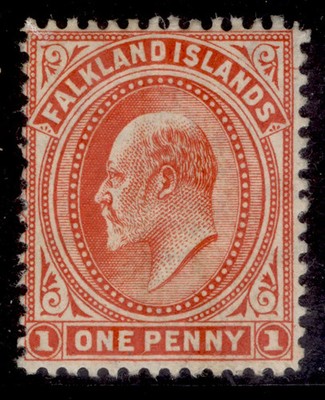 falkland-islands-edvii-sg44c-1d-vermilion-m-mint-cat-30-thick-paper