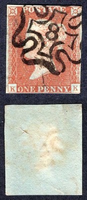 1841-penny-red-kk-three-margin-with-8-in-cross-small-crease-cat-160-pounds