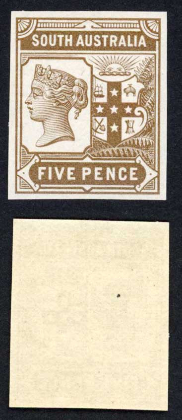 south-australia-1894-5d-colour-trial-in-grey-brown-no-wmk-paper-fresh-u-m