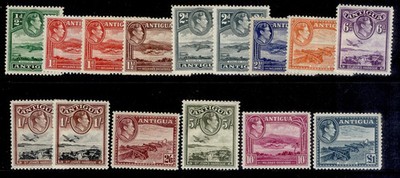 antigua-gvi-sg98-109-1938-complete-set-m-mint-cat-180-incs-extra-shades