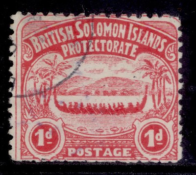 british-solomon-islands-edvii-sg2-1d-rose-carmine-used-cat-25