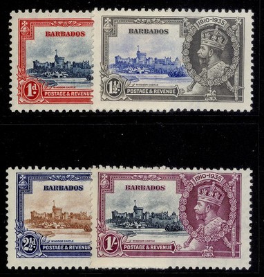 barbados-gv-sg241-244-1935-silver-jubilee-set-m-mint-cat-35